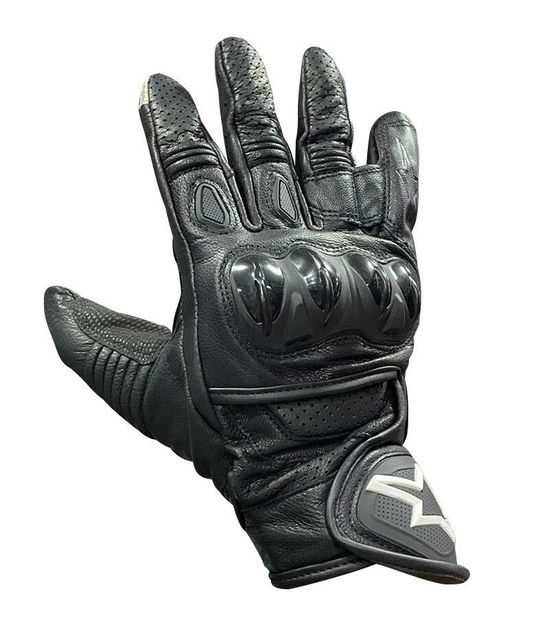 guantes media negro – Moto Lujos