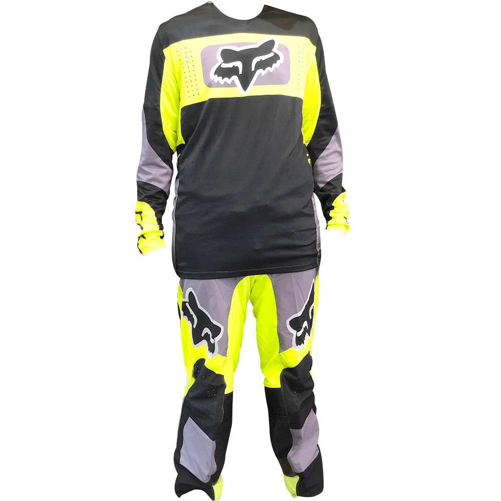 Atravesar Desmenuzar Atlético Traje de protección motocross Fox negro/amarillo neon – Moto Lujos Mellos
