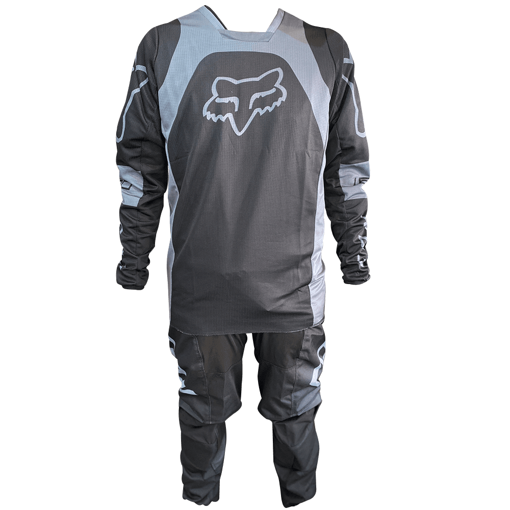 Traje de protección motocross Fox negro/gris – Moto Lujos