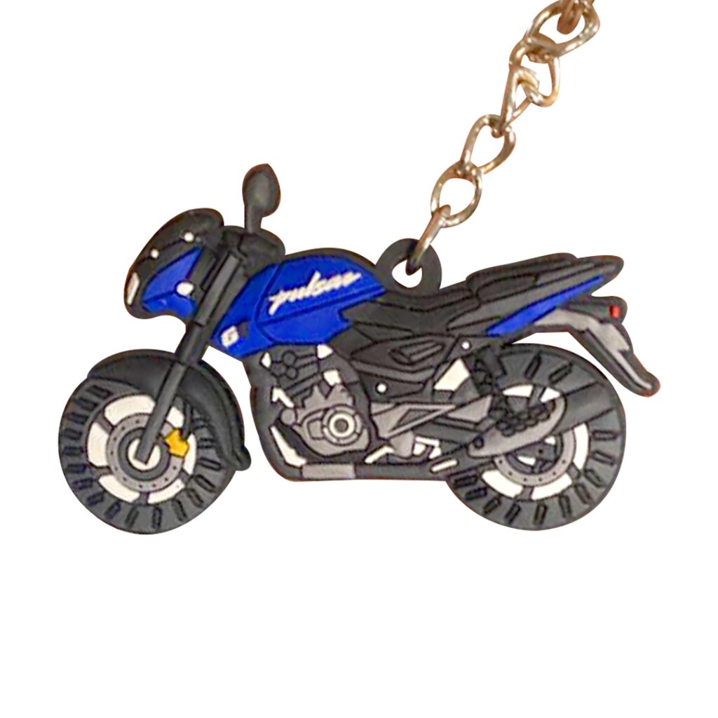 Llavero moto pulsar azul – Moto Lujos Mellos