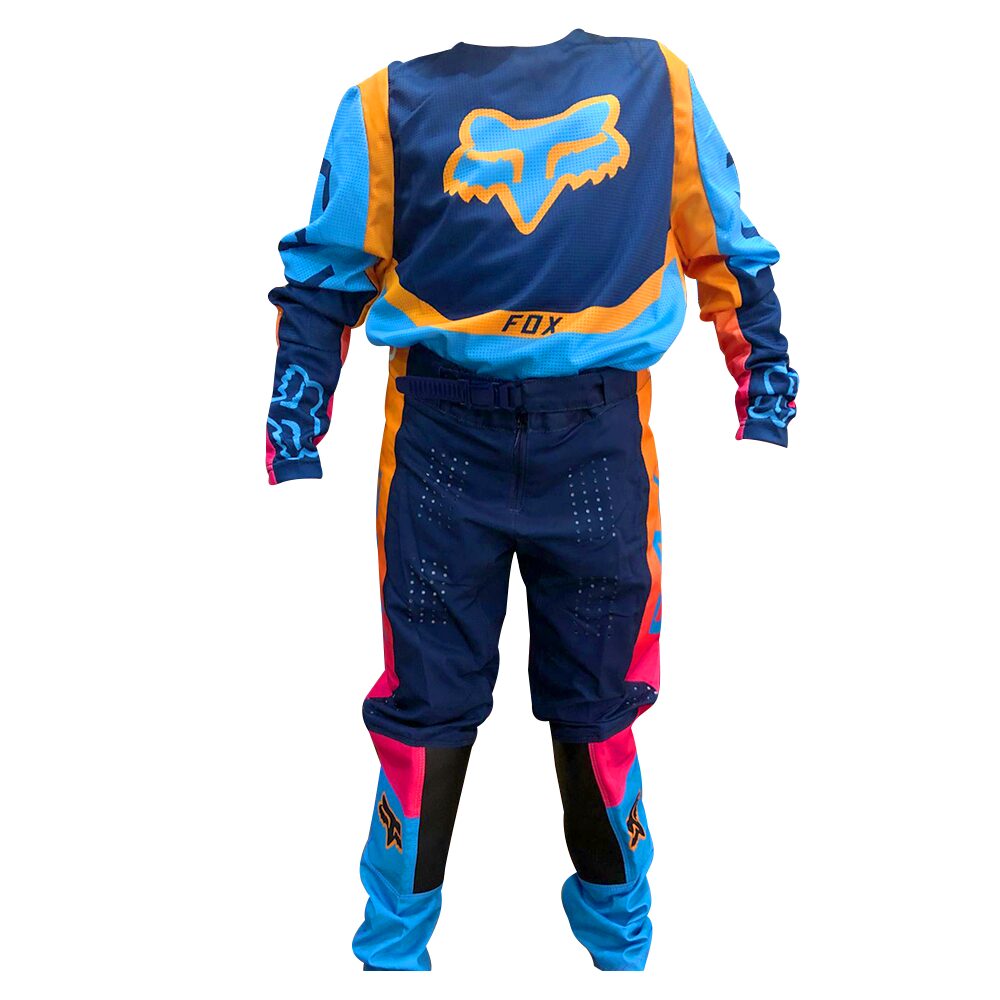 pegar Haz lo mejor que pueda imitar Traje de protección motocross Fox niños azul naranja – Moto Lujos Mellos