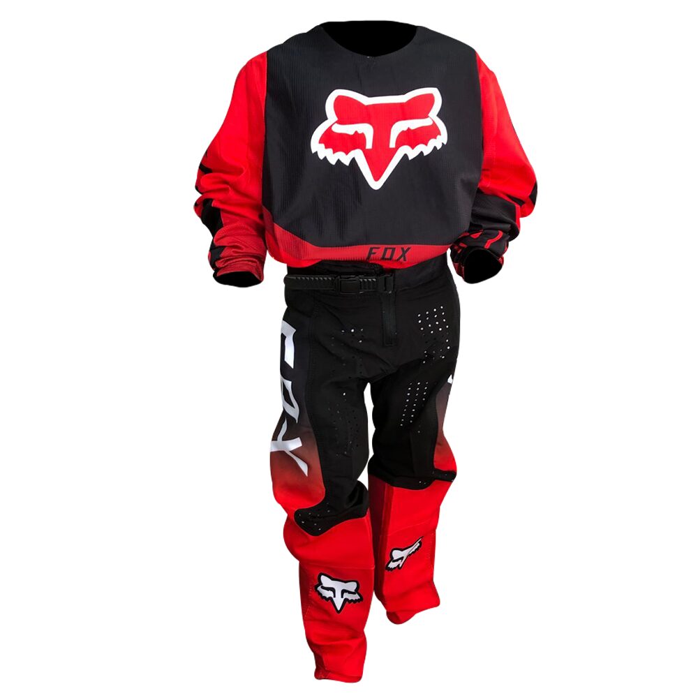 Traje de protección motocross Fox niños negro rojo – Moto Lujos Mellos