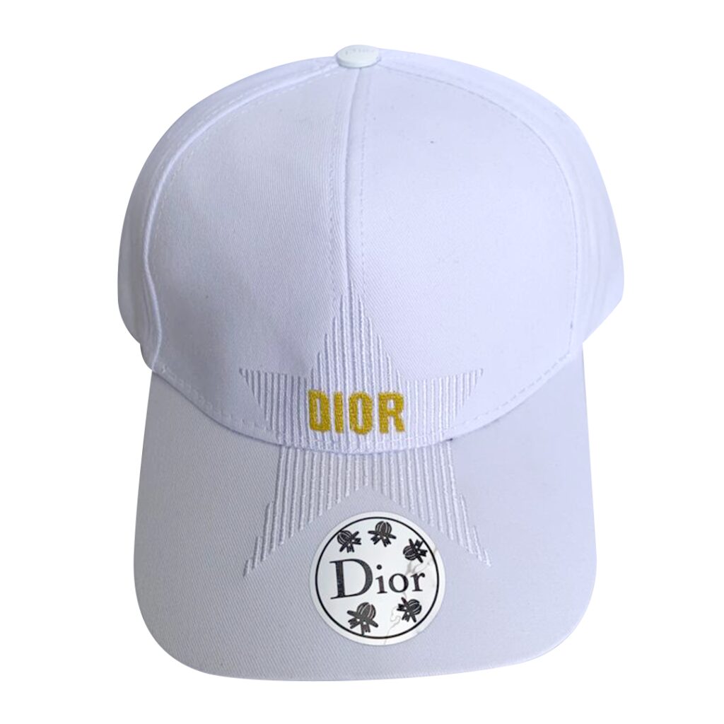 Gorra Dior blanca - Moto Lujos Mellos