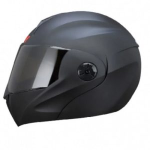 CASCO ABATIBLE ICH 3110 SOLID NEGRO VISOR SMOKE M