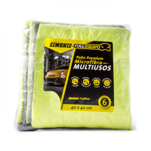 Paño Simoniz Premium Microfibra Multiusos 6 Unidades