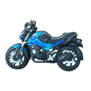 LLAVERO DE MOTO EN GOMA HERO HUNK AZUL