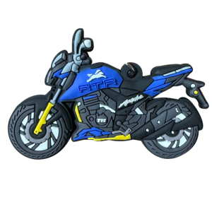 LLAVERO DE MOTO EN GOMA APACHE RTR AZUL
