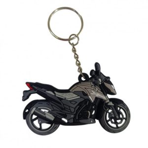 LLAVERO DE MOTO EN GOMA X-BLADE GRIS