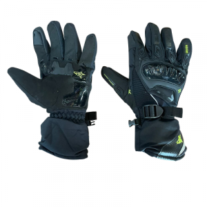 GUANTES IMPERMEABLES DESIGN (FRANJA AMARILLO NEON) TALLA XXL