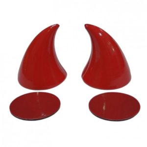 CACHOS PARA CASCO ROJOS MINI
