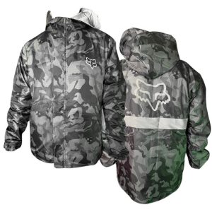 Chaqueta Doble Faz Fox Camuflada Gris Negro S