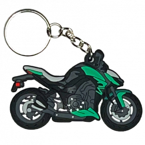 LLAVERO DE MOTO EN GOMA KAWASAKI Z1000 VERDE