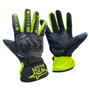 Guantes impermeables desing verde neon XL