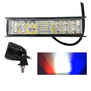 Exploradora Barra/Lineales Led Con Luces Federales Blanco/ Azul/Rojo