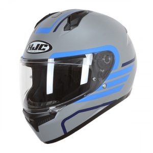 CASCO INTEGRAL HJC C10 LITO_MC2-SF GRIS AZUL MATE VISOR TRANSPARENTE M