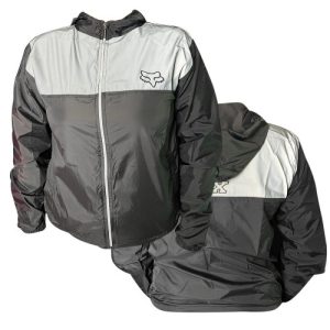 Chaqueta Cortavientos Fox Negro Gris S