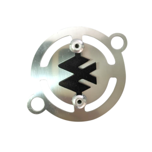 Tapa Filtro Aceite Cromo Logo Bajab + 3D Negro