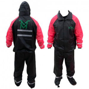 IMPERMEABLE SILICONADO MOTO MELLOS BRAZO FUCSIA TALLA L