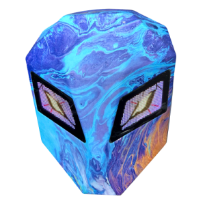 MALETA RIGIDA LED CELESTE