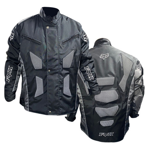 CHAQUETA DE PROTECCION FOX HOMBRE NEGRO GRIS XL