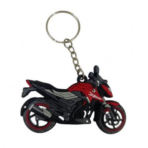 LLAVERO DE MOTO EN GOMA X-BLADE ROJA