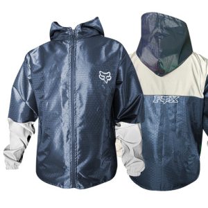 CHAQUETA FOX COLMENA AZUL GRIS CON REFLECTIVO M