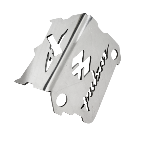 PROTECTOR DE BOMBA DE FRENO DELANTERO CROMO PULSAR (NS200-NS160-NS150-NS135-NS125) acero