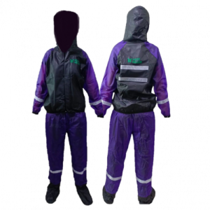 Impermeable Siliconado Moto Mellos Brazo Y Pantalón Morado 8