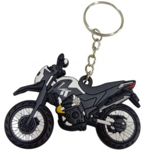 LLAVERO DE MOTO EN GOMA VICTORY TT BLANCA