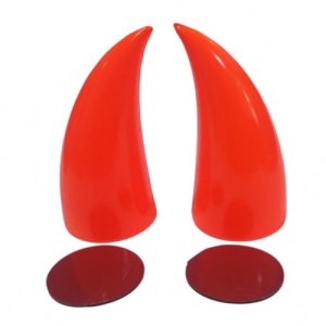 CACHOS PARA CASCO NARANJA GRANDE