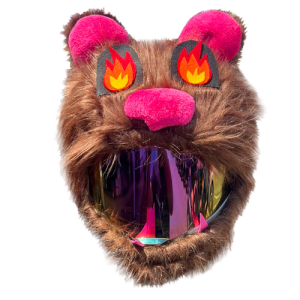 FUNDA OSO CAFE ROSADO