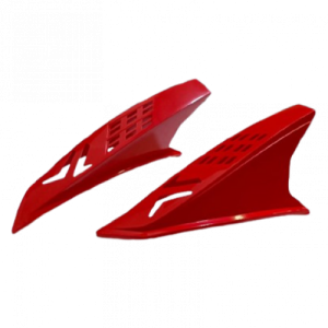 ALERON ROJO PUNK PLÁSTICOS DECORATIVO PARA CASCO