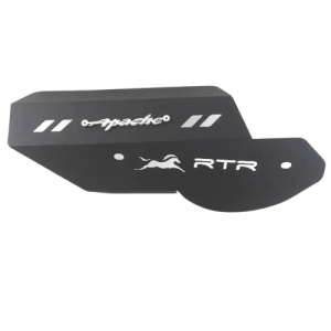PROTECTOR EXOSTO NEGRO APACHE 160 4V, 200 + 3D CROMO