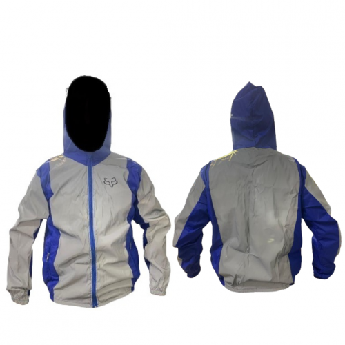 CHAQUETA CORTAVIENTOS REFLECTIVA FOX LINEA AZUL S