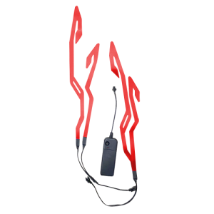 CINTA LED ROJO LARGA PARA CASCO