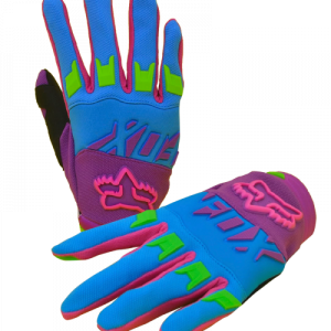 GUANTES FOX FUCSIA / VERDE / AZÚL L