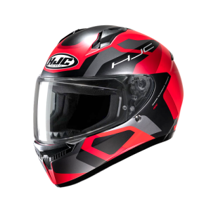 CASCO INTEGRAL HJC C10 TINS_MC1-SF NEGRO ROJO MATE VISOR TRANSPARENTE M