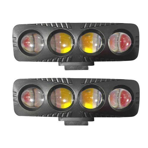 EXPLORADORAS 4 LED LINEAL DUAL RED DEVIL