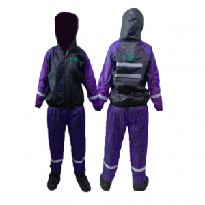 Impermeable Siliconado Moto Mellos Brazo Y Pantalón Morado 12