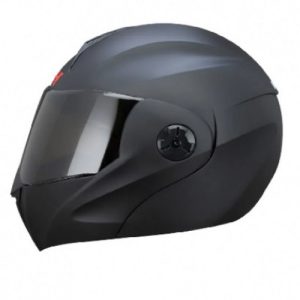 CASCO ABATIBLE ICH 3110 SOLID NEGRO VISOR SMOKE XL