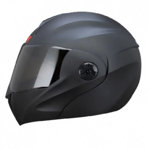 CASCO ABATIBLE ICH 3110 SOLID NEGRO VISOR SMOKE XL