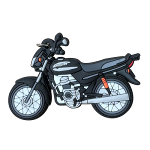 LLAVERO DE MOTO EN GOMA BOXER NEGRA