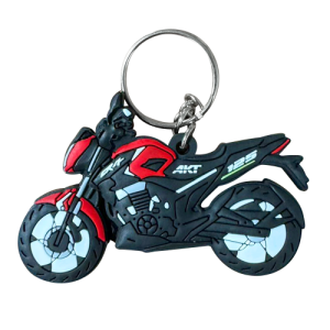 LLAVERO DE MOTO EN GOMA CR4 125 ROJA