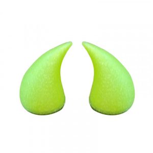 CACHOS DIABLO MEDIANO VERDE NEÓN RUGOSO