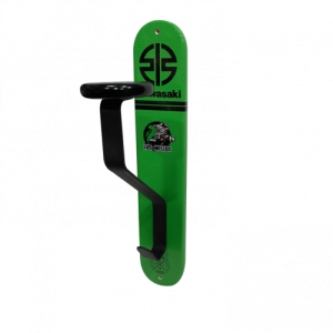 PERCHERO PARA 1 CASCO Y CHAQUETA KAWASAKI VERDE