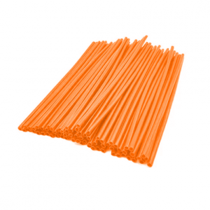 Pitillos protectores radiales naranja neon