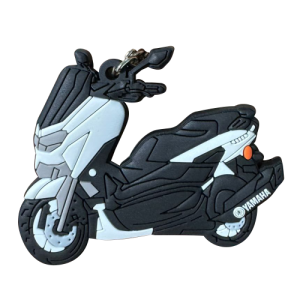 LLAVERO DE MOTO EN GOMA NMAX BLANCA