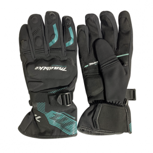 Guantes impermeables madbike BK65 negro/azul claro S