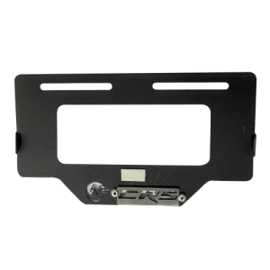 PORTA PLACA CR5 NEGRO ACERO