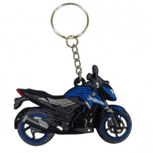 LLAVERO DE MOTO EN GOMA X-BLADE AZUL